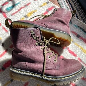 Dr Martens rare Purple Leather Boots